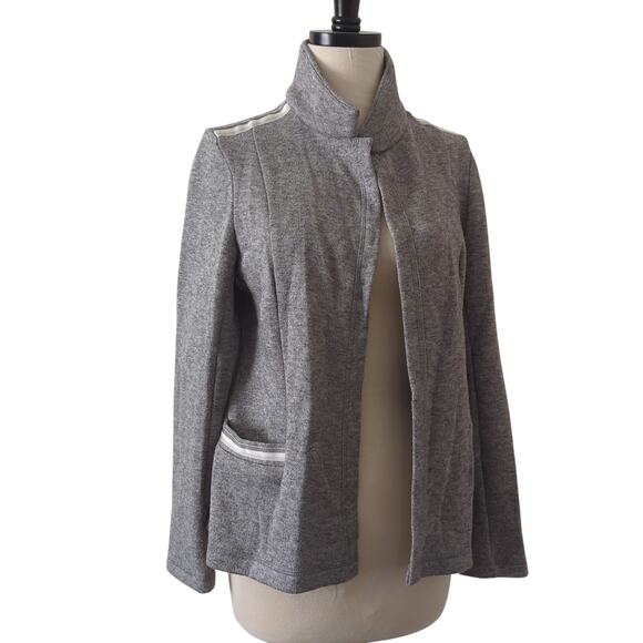 DREW Blazer Womens Medium Gray Noa Cardigan Sweater Jacket Made in USA Soft - Picture 1 of 8